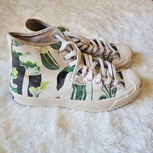 Converse‎ Jack Purcell High Top Sneaker Womens Size 10.5 Carnivorous Prin…